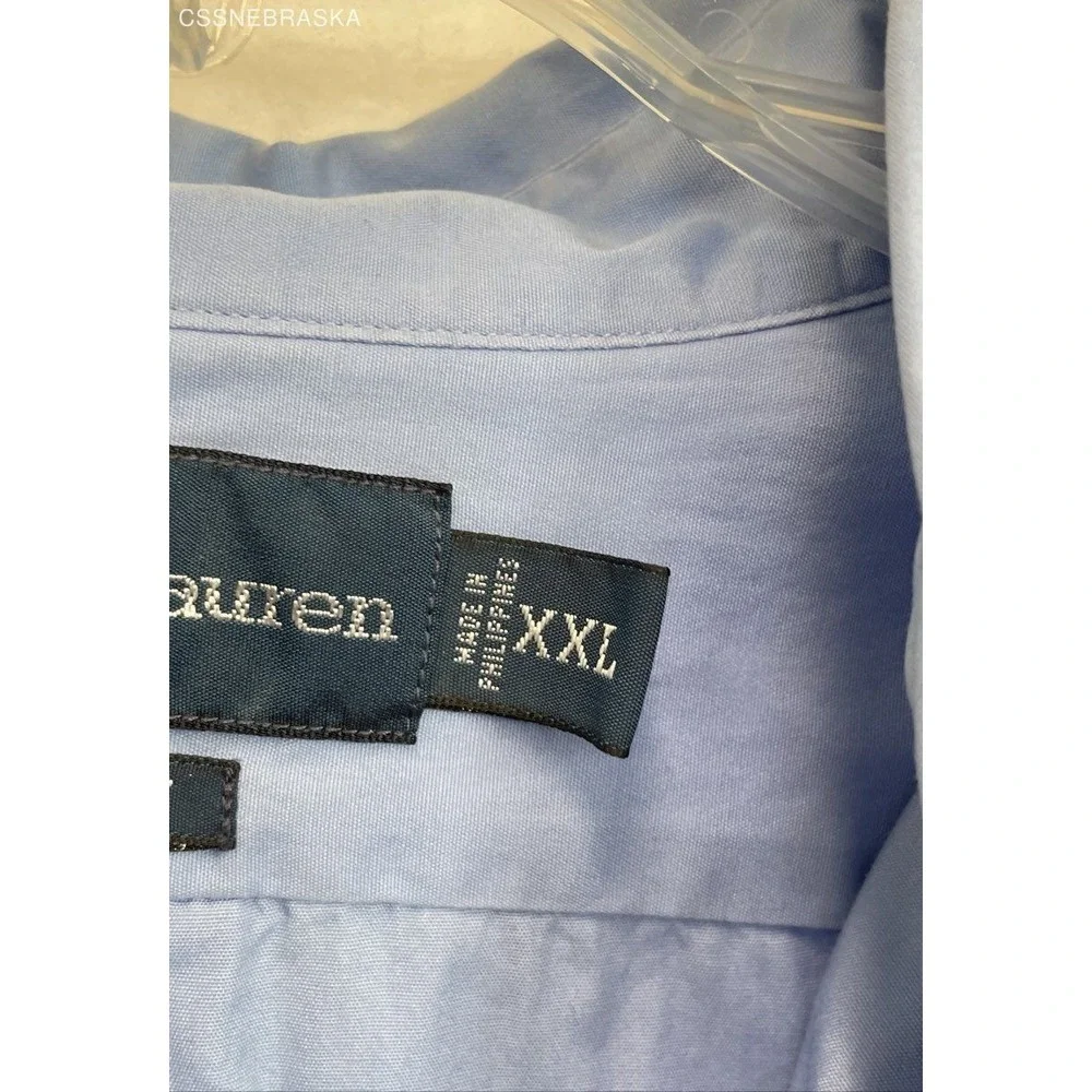 Polo Ralph‎ Lauren Blue long-sleeve button-down shirt. - Size XXL